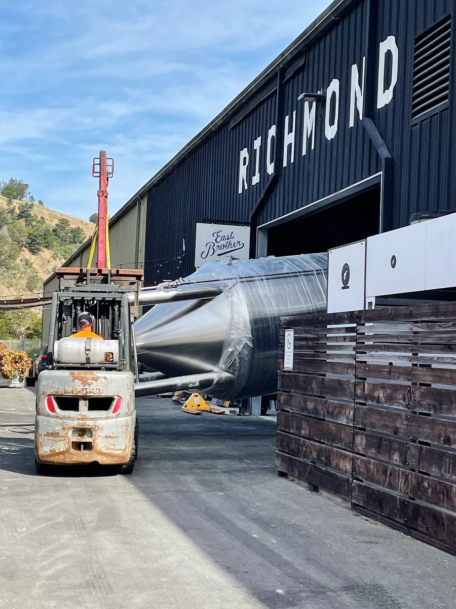 It was a big day at the brewery yesterday! We expanded our production capacity by installing TWO new fermenters with a capacity of 100 barrels each.

In just over five years, we’ve tripled our production capacity to keep up with demand. THANK YOU ALL for your support.