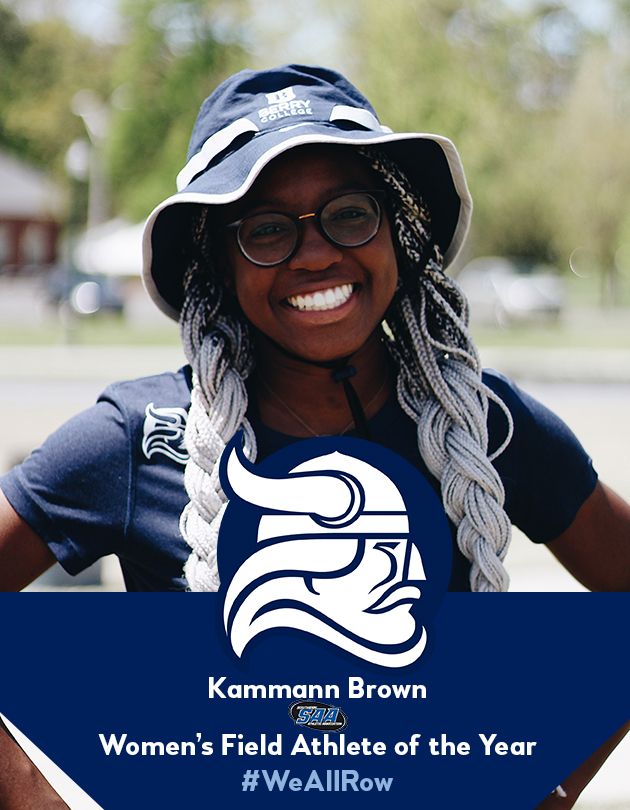 Kammann Brown: SAA Women's Field Athlete of the Year! #WeAllRow