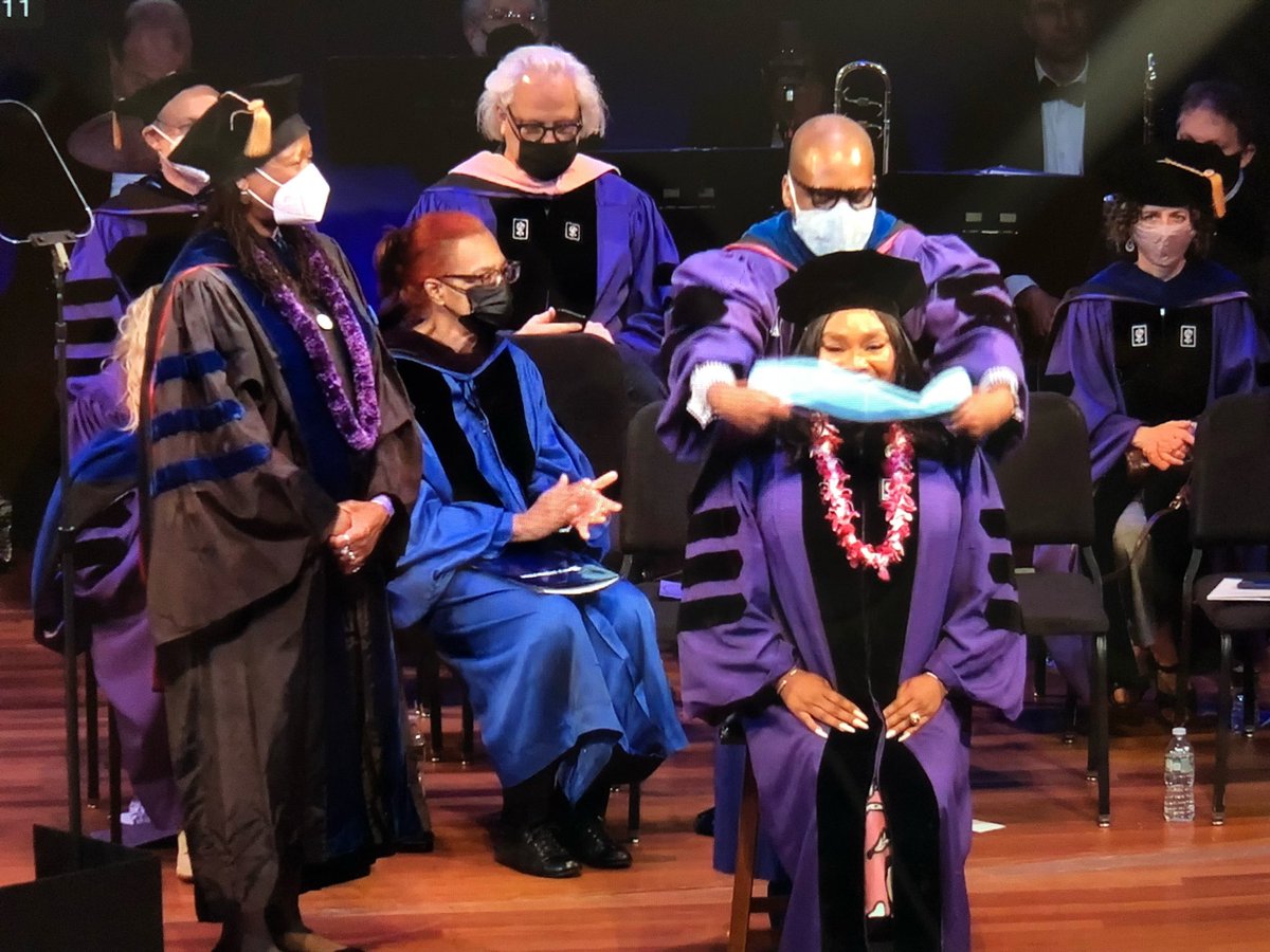 GigiMasria's tweet photo. Y’all, I’m really a whole Doctor of Education! #BlackWomanDoctor #DoctorOfEducation #BlackGirlMagic #finished #NYUSteinhardt22 @nyusteinhardt 

Hooded by my advisor extraordinaire, @NoelAnderson45 https://t.co/xs0PUCZgr2