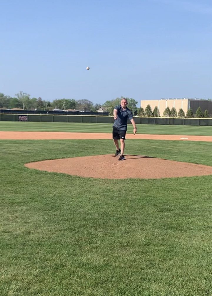 Jbdane21's tweet photo. A beautiful day and a perfect strike for retiring @WolvesD219 teacher and coach Lou Metallo! Congrats on an outstanding career and for influencing the lives of so many. https://t.co/dedBZJXlJ5