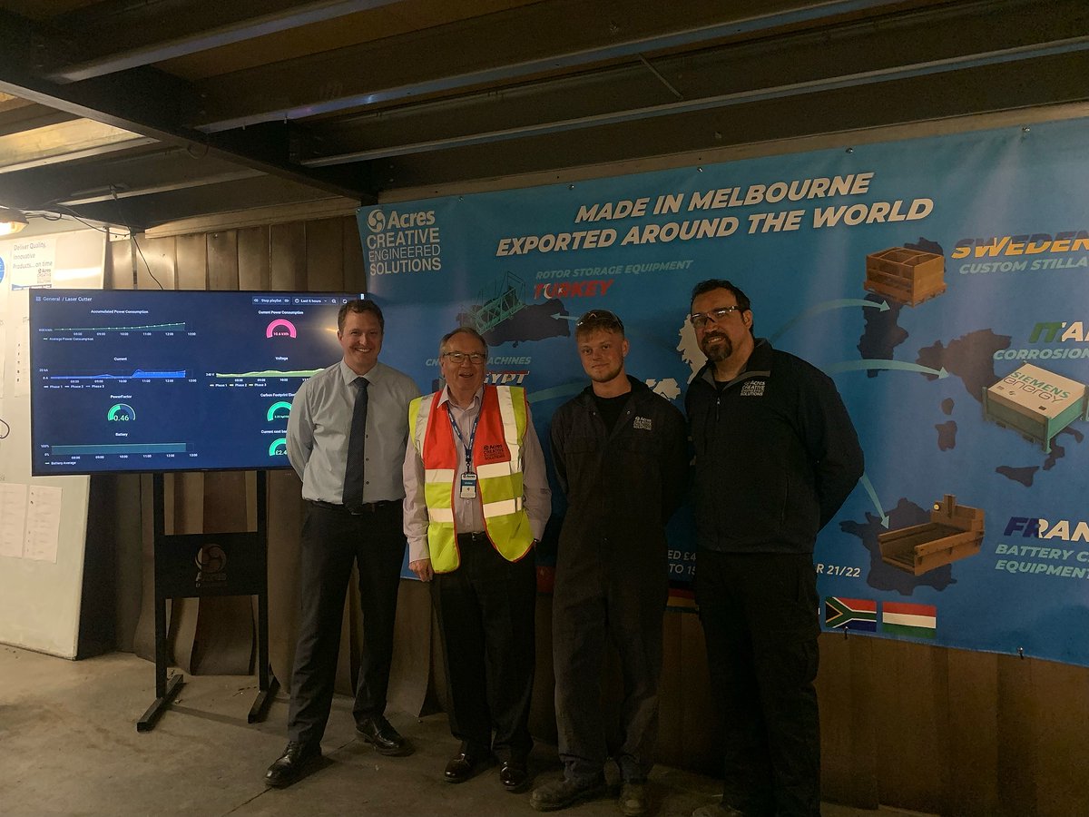 AcresEng's tweet photo. We had Derbyshire City Councillor Tony King here at Acres. π€ During his visit he congratulated Acres on our steps to sustainability. π #engineering #acresengineering #manufactoring #design #designsolutions #councillor #derbyshire #derbycouncil #regeneration https://t.co/AIYGgktYcc