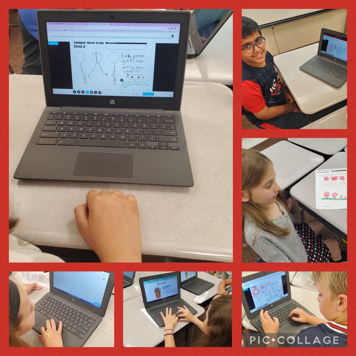 Thank you <a href="/CarmelEdFdn/">Carmel Education Foundation</a> for our grant for <a href="/nearpod/">Nearpod</a>. Today we got to critique sample student work and justify our answers using our unit nine EDM open response lesson.