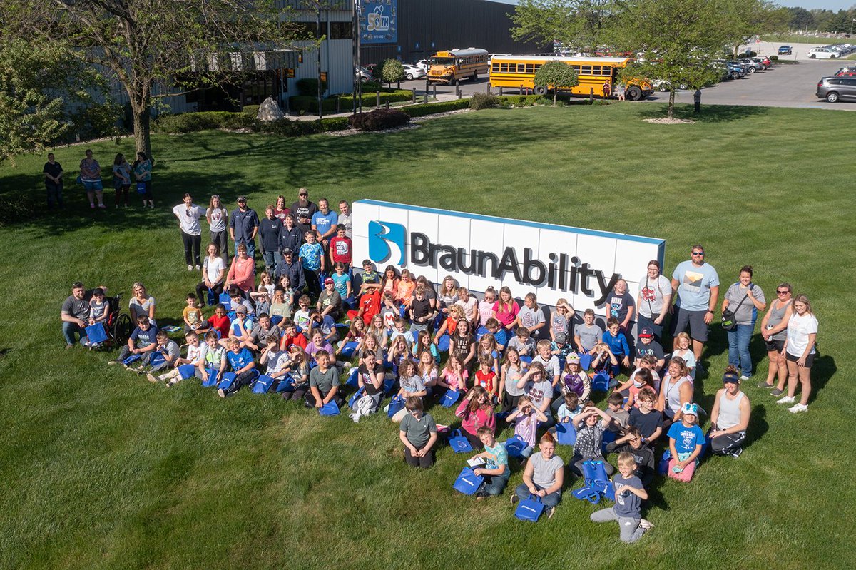 BraunAbility's tweet photo. Our manufacturing headquarters in Winamac, Indiana hosted local 3rd graders on a field trip to learn more about BraunAbility, the largest employer in their community, and Ralph Braun, who was a student at their same school several decades ago.
#braunability50
#nmam2022 https://t.co/5hxKsl9QUc