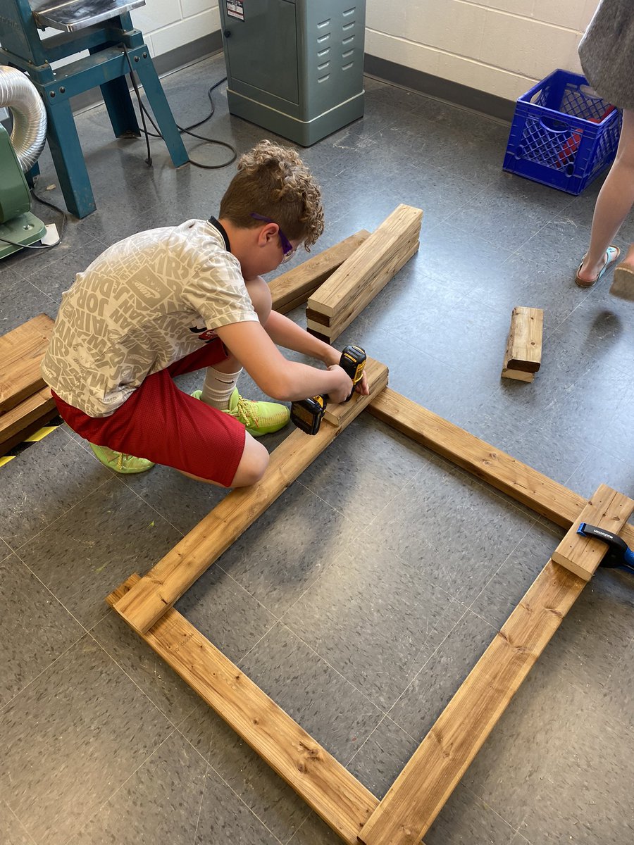 stemnorth's tweet photo. As part of a grant in Mme. McQuaid Murphy’s class, students have been taking climate change action with a sustainable project. Students researched proper materials and prices, calculated materials needed, worked with local businesses, and measured and built beautiful garden beds. https://t.co/DTgERw55GJ