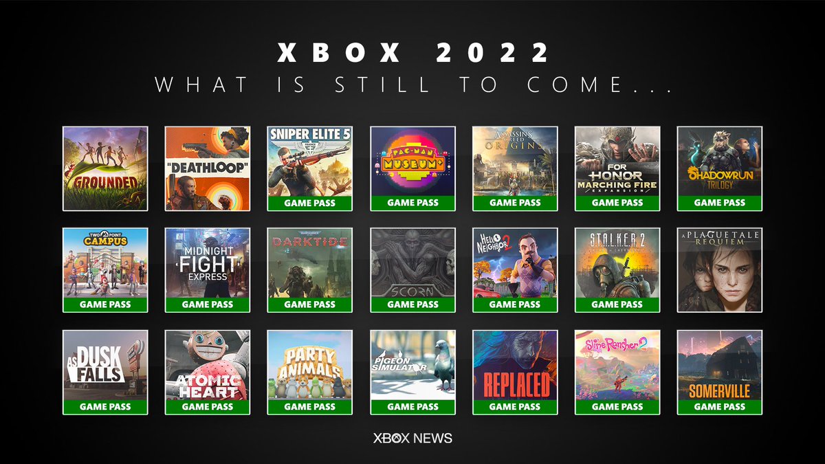 Sad news yesterday. But 2022 is still looking bright for Xbox fans! Game Pass will save the day.