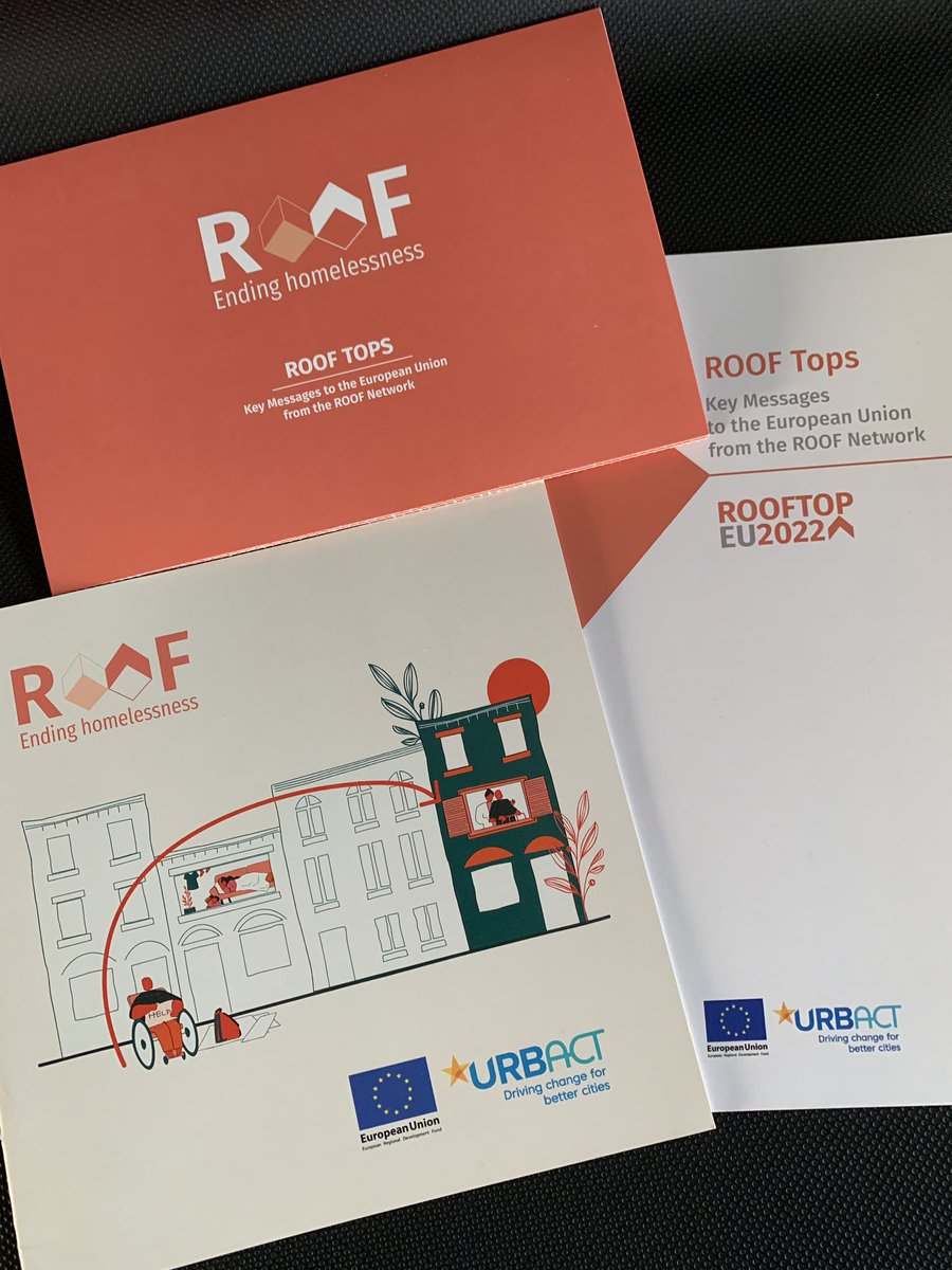 Mission completed with #urbactroof ✅
It takes a City, It takes a Country and Europe.
It takes a roof, a house a home. Together we can end homelessness 
#rooftopeu2022