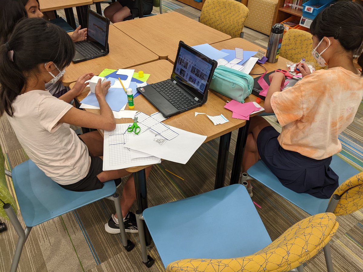 Final SSA enrichment- Building a Toy robot! Students were asked to calculate the surface area and volume of at least 3 different types of polyhedrons! Then they created nets to build the actual robot!!