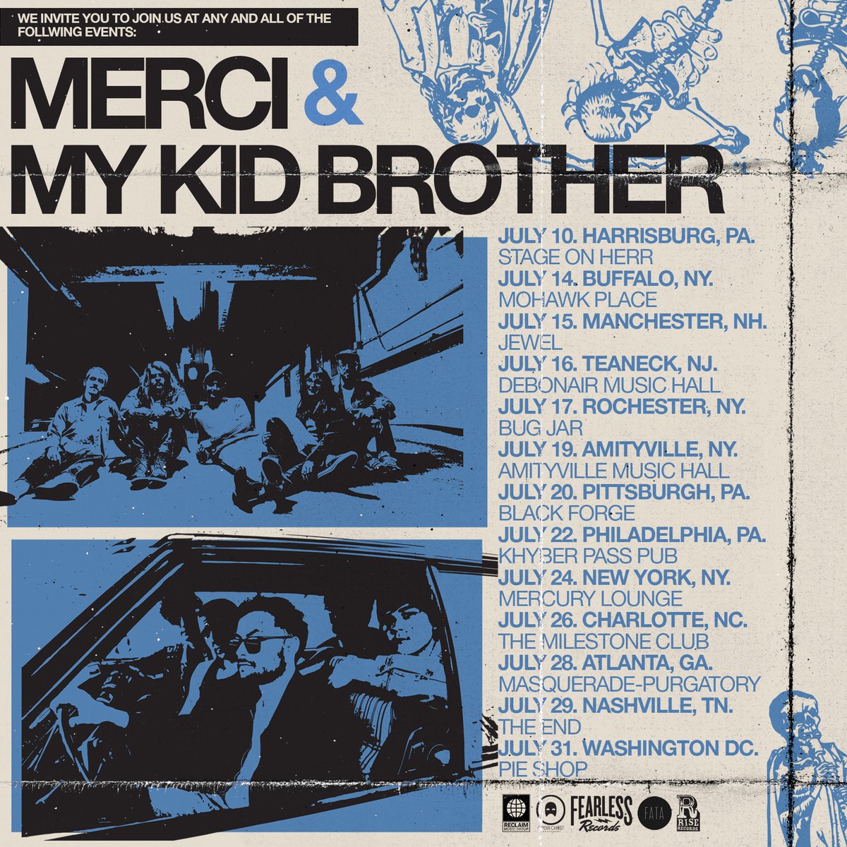 We are so excited to be heading on the road with <a href="/mercitheband/">Merci</a>  this summer. Come sing along with us! Can’t wait to see your faces. 
Tickets available @ found.ee/TOUR-4