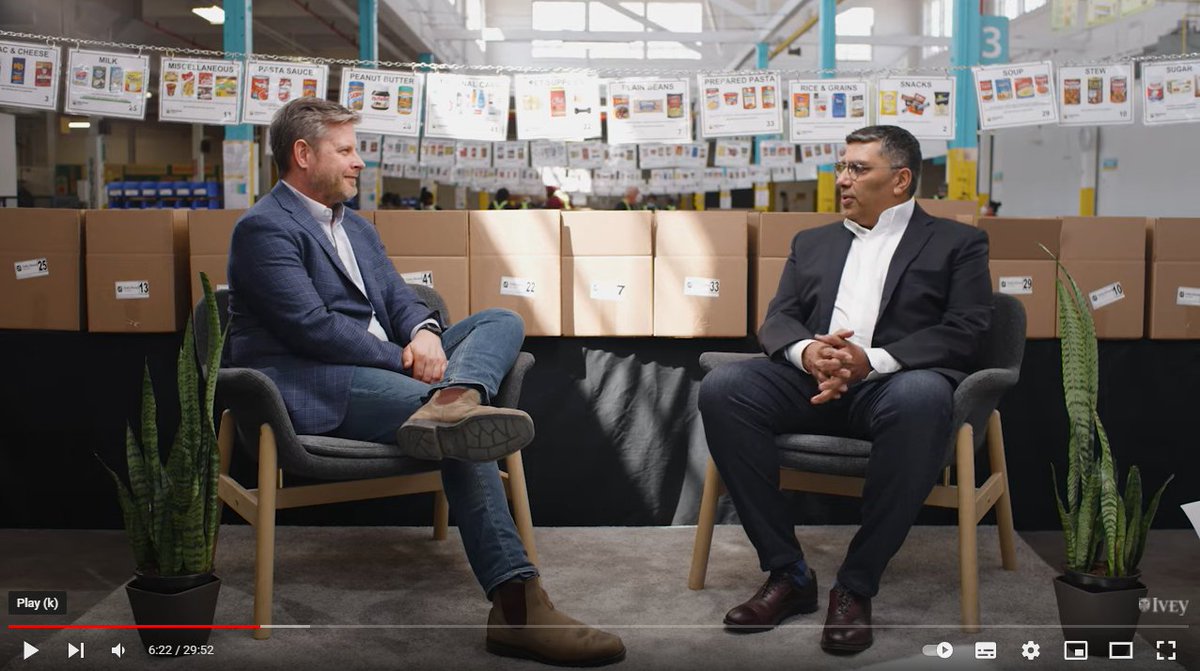 It was great to host <a href="/iveybusiness/">Ivey Business School</a> at #DailyBreadTO for a #powerlunch chat with our CEO, <a href="/NCHetherington/">Neil Hetherington</a>. As part of #GlobalIveyDay, Neil shares what motivated him to enter #nonprofit &amp; his perspective on #leadership. Watch here: youtube.com/watch?v=nDqkv6…