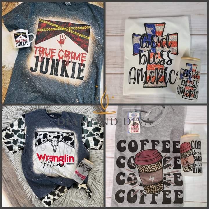with_alisa's tweet photo. These new bundles were just added🤩 Which set is your favorite?? I need the True Crime Junkie set to match my tumbler I have❤️ and I love the Coffee bundle too☕  Use my code ALISAGREENWALT for 5% off!
https://t.co/nV6yAdfMn7

#truecrime #CoffeeLover #Bundle #matching https://t.co/rFfwtsSQjN