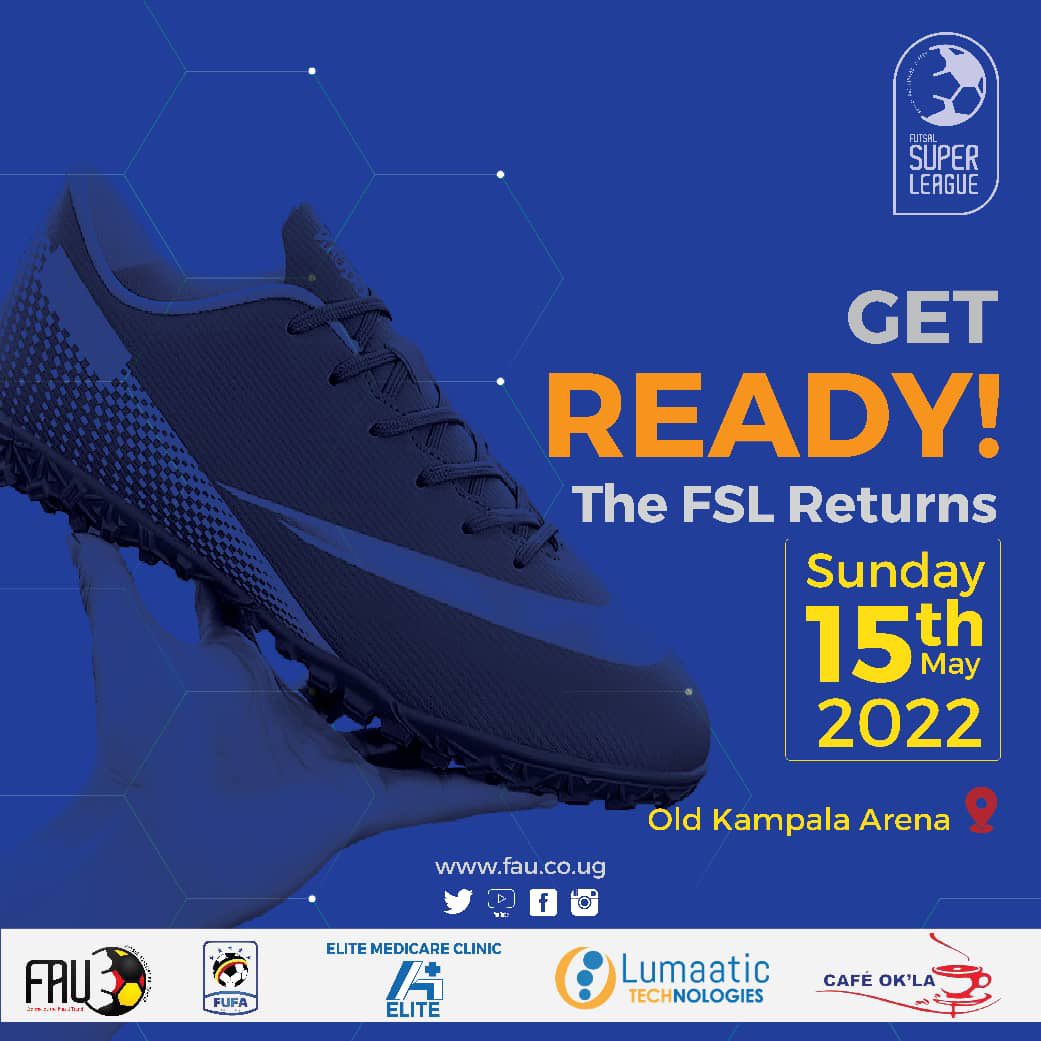 Futsal action- Futsal Super League returns better and straight to your tele 📺 via <a href="/fufatv1/">FUFA Tv</a> 
#FSL22