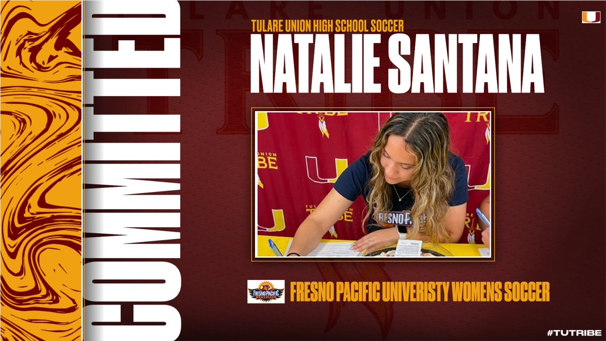 TUTRIBEAthletic's tweet photo. Congratulations to TU Tribe's Natalie Santana on signing her NLI to continue her education and Soccer career at Fresno Pacific University! Proud of our Tribe! #TUTRIBE @tribeasb @shanelleherrer1 @cifcs @Vongni https://t.co/bsNe93R0ov
