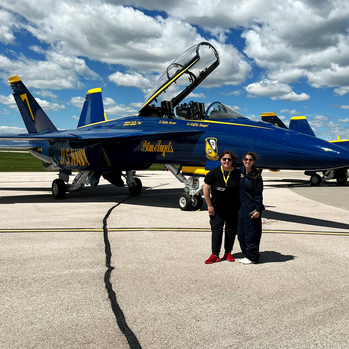<a href="/MeganMuratTV/">Megan Murat</a> flew with the Blue Angels today and I can’t believe I was on the flight line to see it! 💛💙

Your chance to catch them in action will be this Saturday and Sunday around 3 pm!