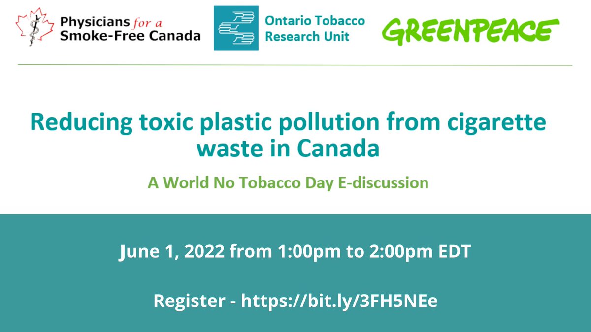 OTRUnews's tweet photo. This year #WorldNoTobaccoDay (May 31, 2022) focuses on “Tobacco: Threat to our environment”. You're invited to join this free webinar on June 1 led by Dr. Tom Novotny.

Register https://t.co/1FdClzbfvs 

@whosmokefree https://t.co/CIfHyOfh1q