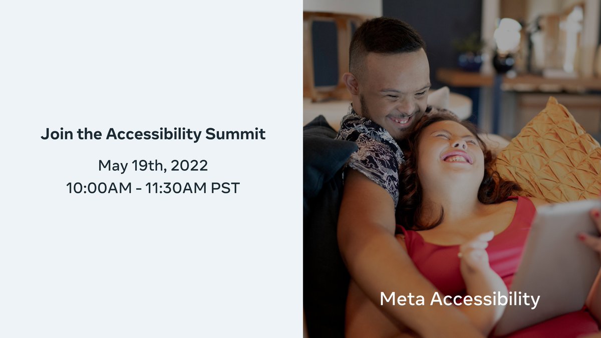 We’re building a world without boundaries by making technology more accessible. Tune into our livestream for a keynote, product demos of our latest assistive technologies, an interview with disability advocate Molly Burke and more. RSVP here: bit.ly/3woBduG