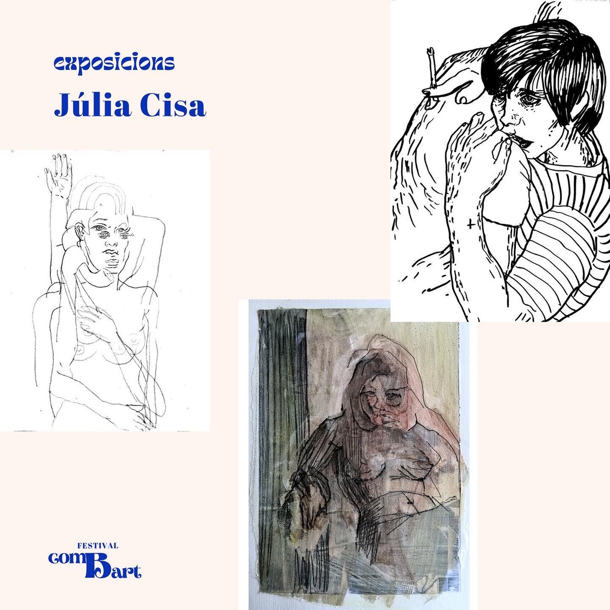 combartfestival's tweet photo. Seguim els artistes de la zona d'exposicions!

💐La Júlia Cisa dibuixa rostres i cossos que acaben desdibuixant-se quan s'acumulen capes de línies, taques, marques i pintura.

El 28 de maig ens mostrarà el seu art al Festival comBart🪐

🎫Entrades a la venda el 16 de maig! https://t.co/a9KRgBzSYJ