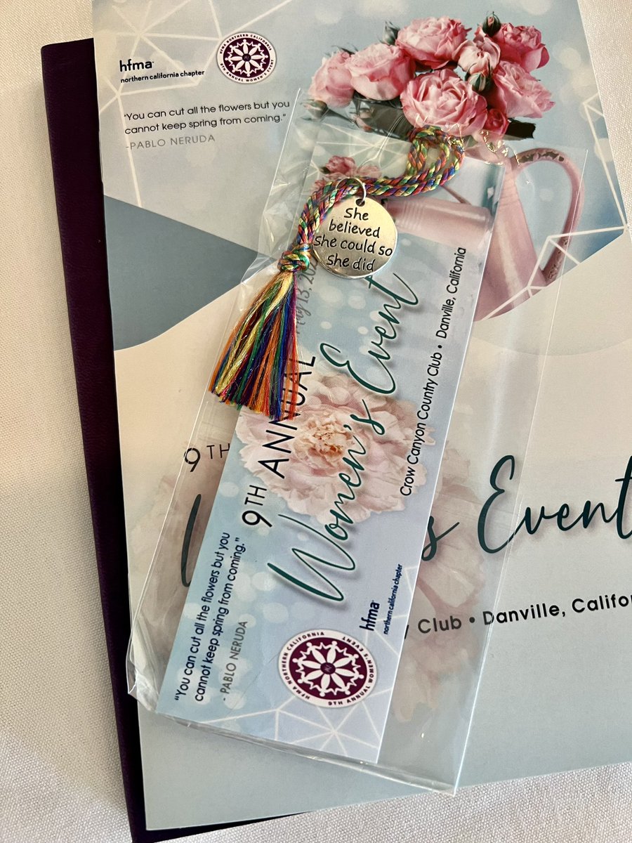 HFMA_NCA's tweet image. 🌸💐 It’s finally here!! Our #HFMANCA Women’s Event Conference. Beautiful venue, amazing Speakers, #CSuite Panel, and so much more!