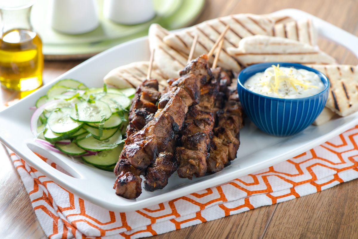 Firing up the grill this weekend? Try the Lemony Yogurt Lamb Souvlaki recipe  bit.ly/3yg8sDh be sure to check out lambrecipes.ca for more ideas and inspiration!