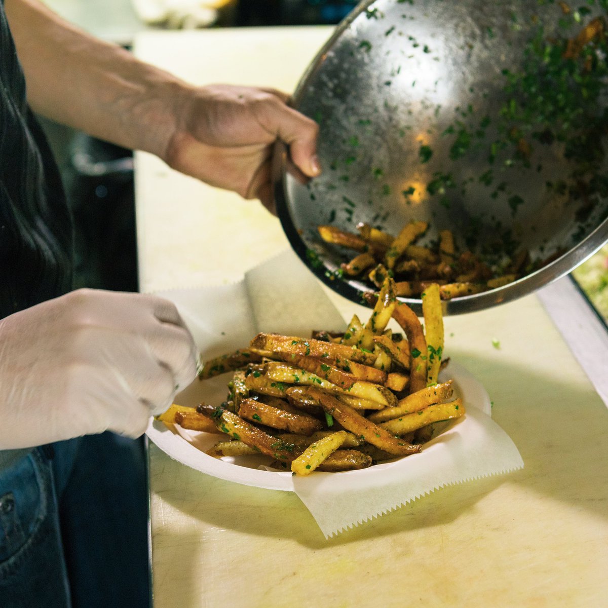 middleterranean's tweet photo. Greek fries to get the weekend started! Order for pick up now on our website https://t.co/8WKRpXb1d3 #middleterranean https://t.co/eXTWYiqmKU