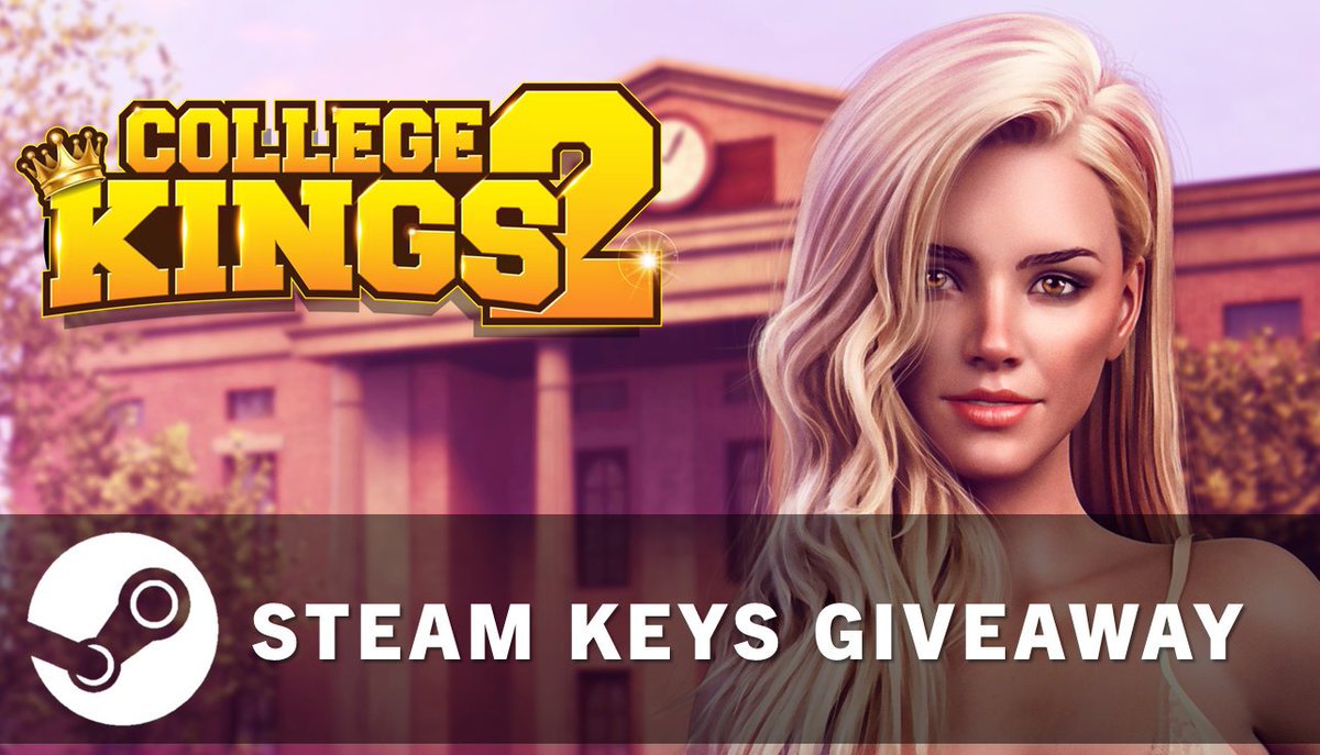 🎁 COMPETITION GIVEAWAY 🎁
Want to win one of 25 global Steam Keys for College Kings 2? Simply enter our giveaway: giv.gg/ck2may

#Steamkey #Freesteamkey #Giveaway #pcgaming #Competition #competitions 
College Kings 2 now available on Steam: ow.ly/rE6v50IK7SN