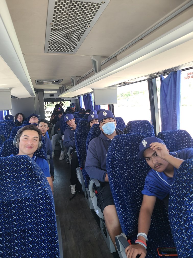 And they’re off!!!  Best of luck to our Braves Baseball team and coaches as they take on Big Bear in the CIF Quarter Finals!!!! 💙⚾️💙