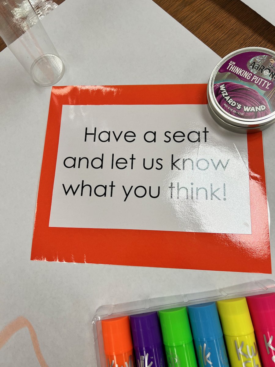 NISDTeachLearn's tweet photo. Have a seat in the Resource Room and let us know what you think of some new items we could be selling. Your input is valuable. ♥️♥️ #WhatsHappeningAtNAC #LetsTeachAndLearnNISD #BeLegendaryAtNAC #BeLegendary https://t.co/U09D0pICGW