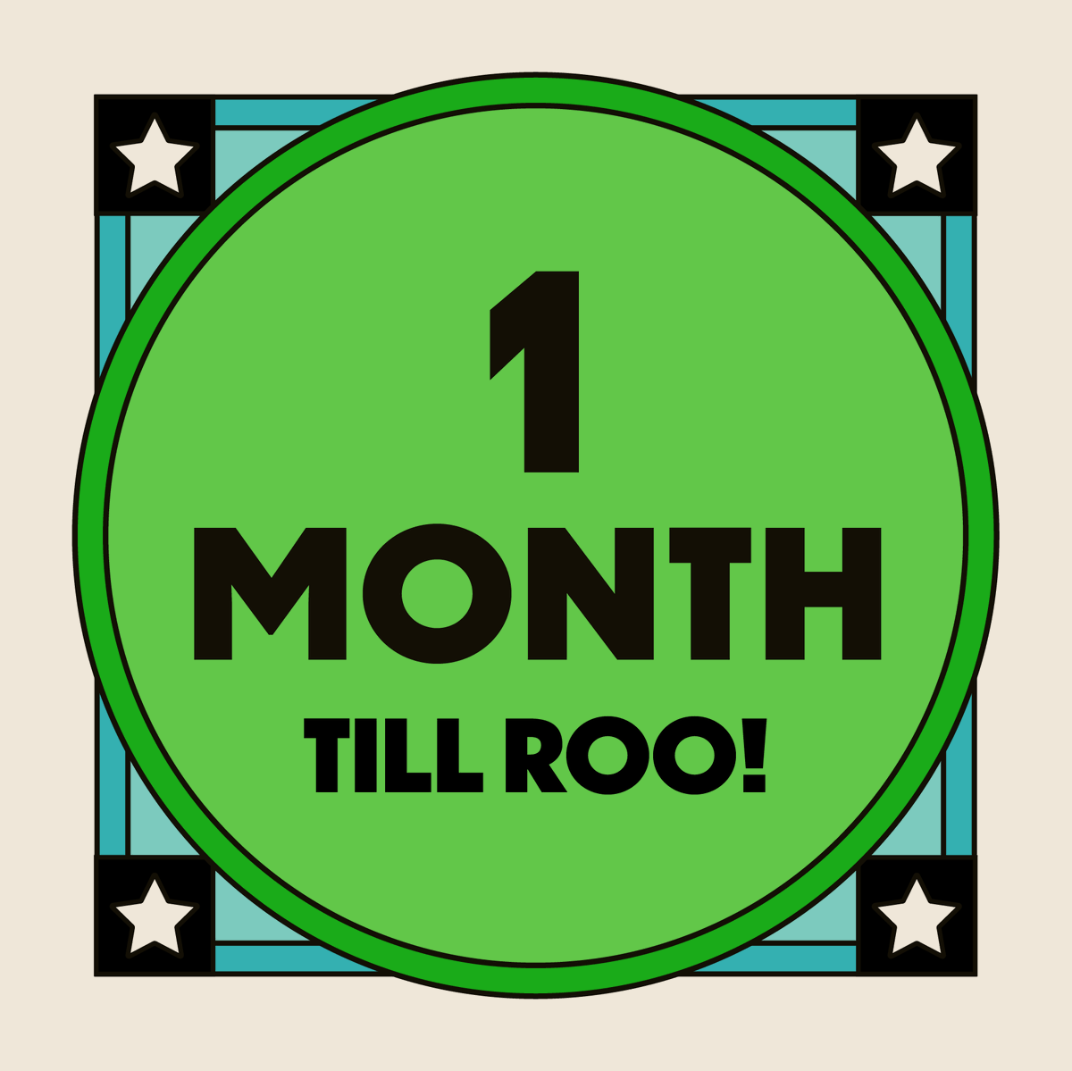 Bonnaroo's tweet photo. 1 month, 31 days, 744 hours, 44,640 minutes... but who's counting? (🙋‍♂️) https://t.co/260TMRqNuU