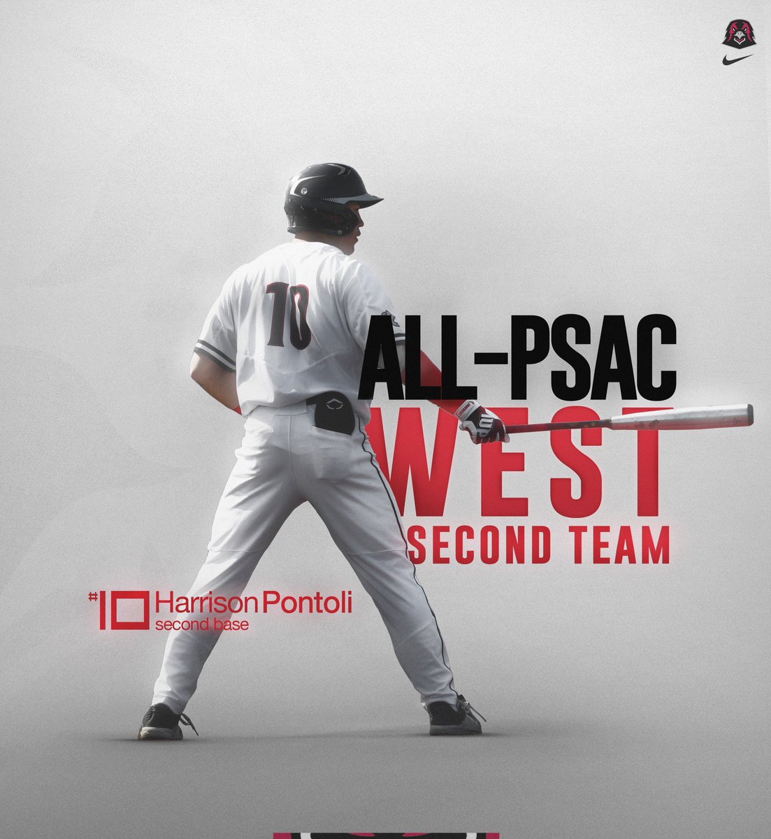 IUPBaseball's tweet photo. 𝗛𝗮𝗿𝗿𝗶𝘀𝗼𝗻 𝗣𝗼𝗻𝘁𝗼𝗹𝗶
𝟮𝗻𝗱 𝗧𝗲𝗮𝗺 𝗔𝗹𝗹-𝗣𝗦𝗔𝗖 𝗪𝗲𝘀𝘁

» Team-best 6 HR, 42 RBI
» Also led team w/45 runs and 14 steals 
» .349/.443/.625

#TalonsUp https://t.co/I2YOm20G2k