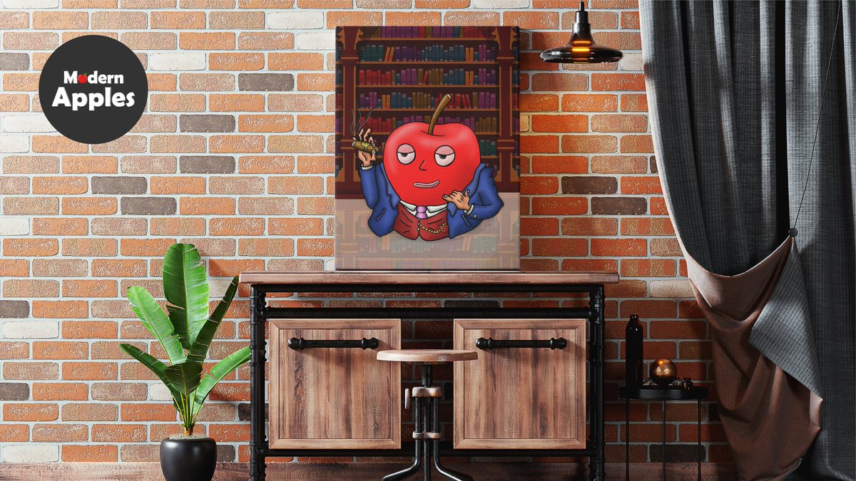 ModernApplesNFT's tweet photo. How would such a painting look in your study/work room?🧐👀😂

#nftcollector #nftart #EUROVISION #ETH #Bitcoin #openseanfts #NFTdrops #illustrator #NFTs #NFT #nftcollector #NFTcollectibles #NFTcollections #nftartists #NFTGiveaway #NFTCommunity #rarible #cryptocurrency #ADA https://t.co/DTaiYdfAuD