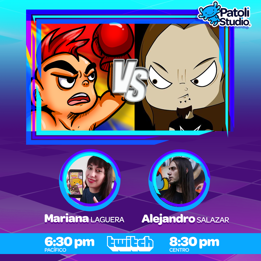 PatoliStudio's tweet photo. Hoy a las 8:30 PM (UTC) 6:30 PM (PT) #livestream de retas #infinitepunch junto con nuestro amigo Alejandro Salazar y @LagueraMariana en #Twitch 🖥️
https://t.co/7OTSaLv5Tl
-
#indiegame #livestream
#videojuegos #Videogame #gaming #eventos #TwitchStreamers https://t.co/TNiZfLqiPD
