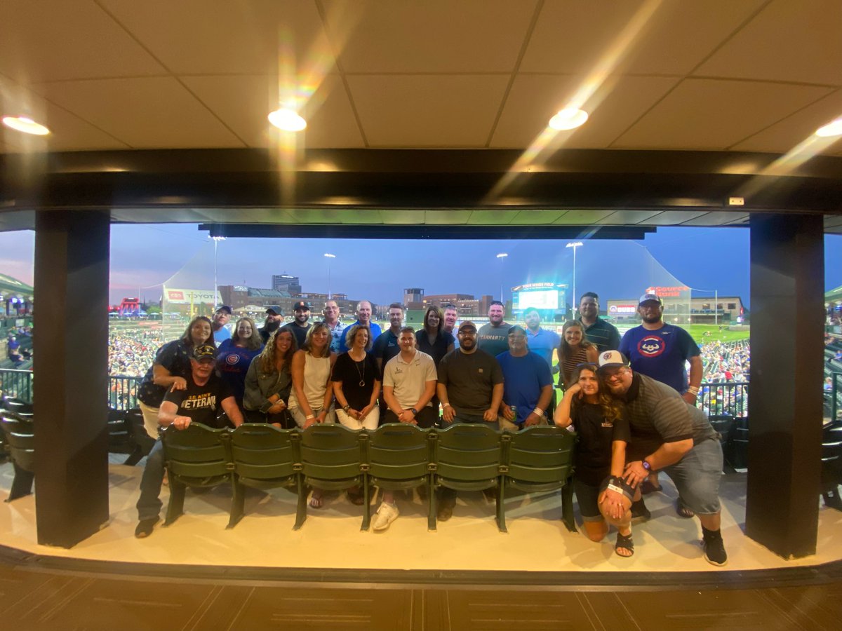 LegacyFireProt's tweet photo. Huge thanks to Joe Hart and the @SouthBendCubs for hosting us for our Annual team outing! It was a great night to get away from work and enjoy good food, conversation and great baseball! https://t.co/sqfXalOAbD