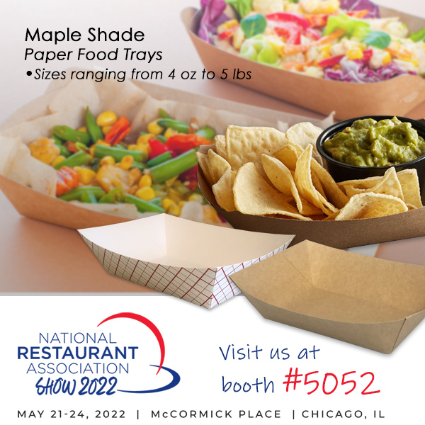 pripackaging's tweet image. Get ready for the 2022 National Restaurant Show! Don't forget to stop by our Booth #5052 to see our new Paper Food Trays!  #pripackaging #2022RestaurantShow #foodservice #paperfoodtray #takeoutfood #takeawayfood #krafttray #foodservicebusiness #catering