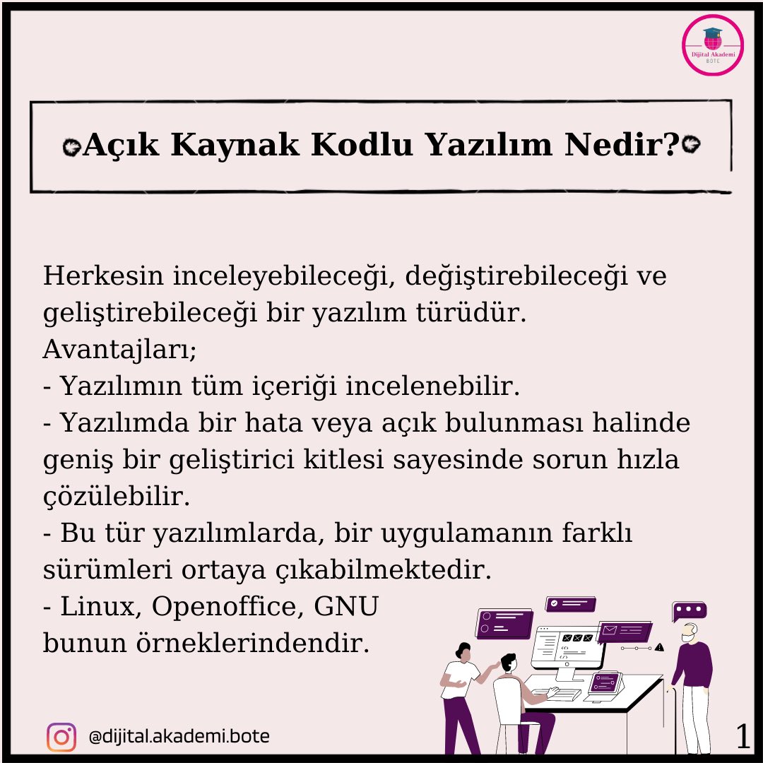 SadiSeferoglu's tweet photo. Açık ve Kapalı Kaynak Kodlu Yazılım Nedir?
Tasarım: Neslihan YÜCEL
https://t.co/TbiLaVJENM
#dijitaldönüşüm #dijitalortamlar #dijitalaraçlar #dijitalöğretmen #ÇevrimiçiGüvenlik #sosyalmedya #sibergüvenlik #açıkyazılım
#Hacettepe1967 #hacettepeböte #sadiseferoglu https://t.co/Uz5RZBPls5