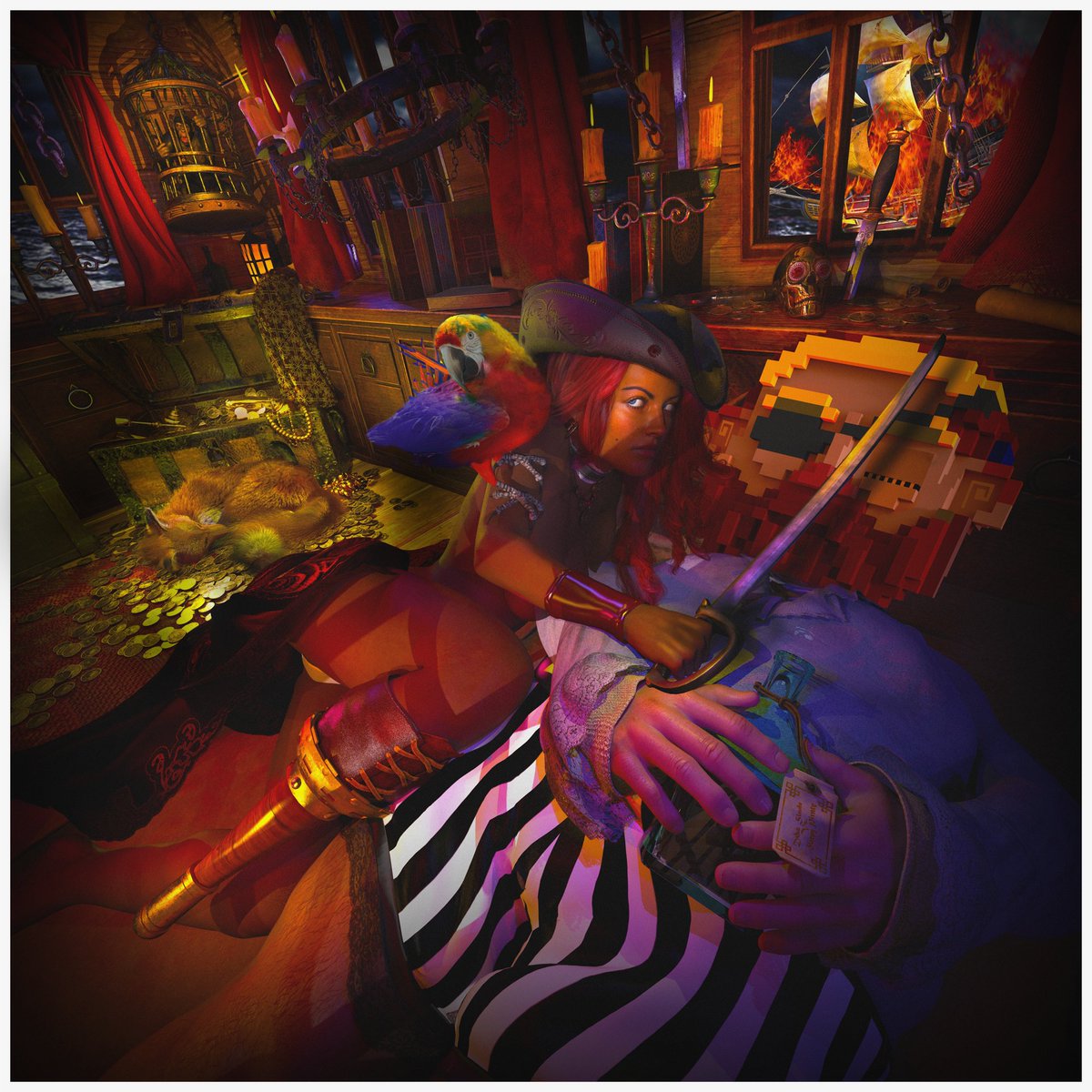 Since it lookin like #ETH might be about ta do a nice bounce now may be the PERFECT time to pick up one of my favs ever!

"Deke Vs <a href="/SleepyPirateNFT/">Sleepy Pirates 🍻 🌊'Journey' available on .tez</a>" cuz its fukin AWESOME 😜

opensea.io/assets/matic/0…

And if ya prefer pink hair hit up Sleepy Pirate! LFG! #NFT