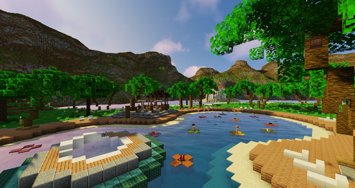 TeamHelixBuilds's tweet photo. Survival Games: Holiday Resort 2 🌴

Look familiar? Originally a map on the MCGamer Network, this vacation getaway keeps you busy from rollercoasters to race tracks, sandy beaches to waterparks. You'll be having double the fun!

🔗https://t.co/PBovbDPdO4 https://t.co/BwfYaISauk