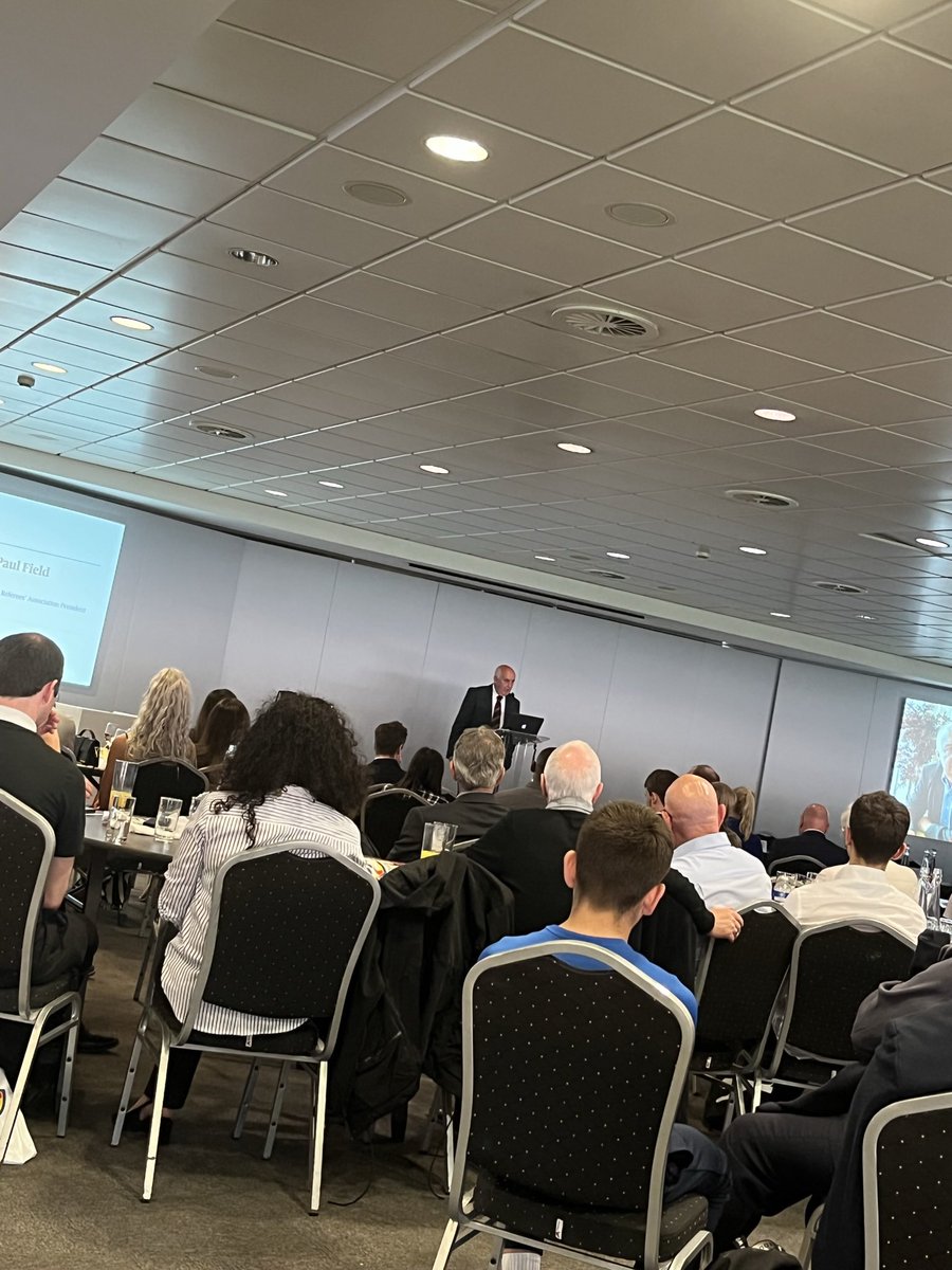 RefsAssociation's tweet photo. 🗣Our President, Paul Field, is now speaking to the audience. 

#EoFR2022 https://t.co/i1YYmQZ0f5