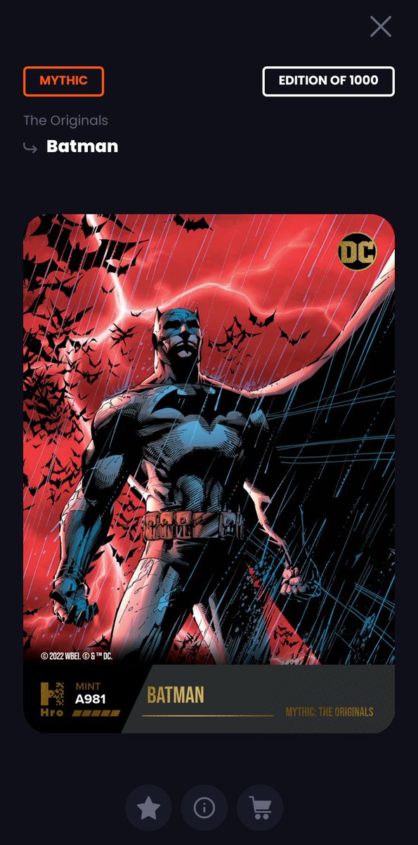 XxOrbyterxx's tweet photo. I'm Part of the mythic club now I'm so happy😄☺️

#hro #MythicClub #Mythic #Batman #nft https://t.co/8Aupadv6TA