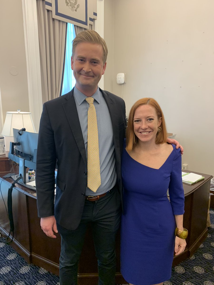 End of an era in the Brady briefing room! Good luck, @jrpsaki