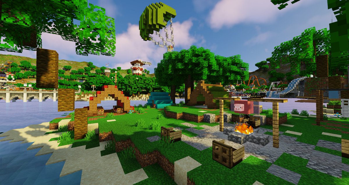 TeamHelixBuilds's tweet photo. Survival Games: Holiday Resort 2 🌴

Look familiar? Originally a map on the MCGamer Network, this vacation getaway keeps you busy from rollercoasters to race tracks, sandy beaches to waterparks. You'll be having double the fun!

🔗https://t.co/PBovbDPdO4 https://t.co/BwfYaISauk