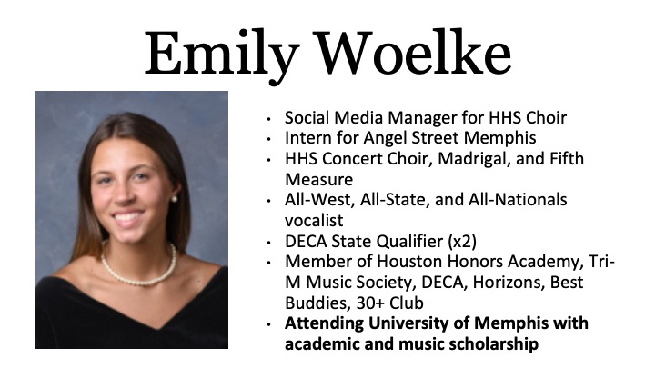 Congratulations Emily Woelke! #houstonhonors22