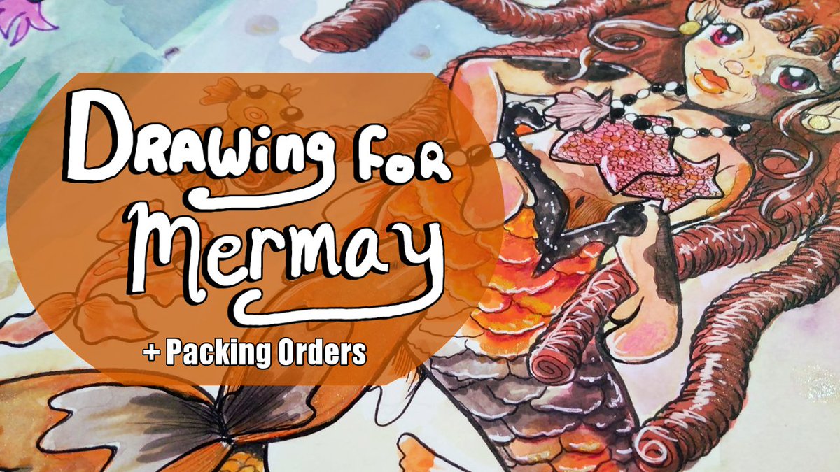 ParasolMushroom's tweet photo. New Vlog! I'm drawing in this one for once!!! Also packing my first order :D 

#supportsmallbusiness #smallbusiness #storenvy #handmadeitemshop #claymagnets #printshop #Storenvyshop  #handmadeitemshop #earrings #naturecoreaesthetic #leaves #mermay #mermaids #mermay2022 https://t.co/HvMkIuyEYr