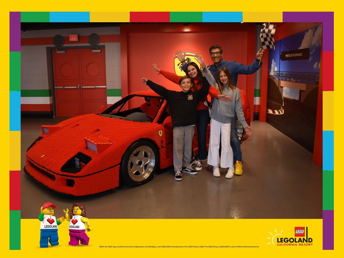RaoulMartinezTV's tweet photo. Fun with Lego’s!  @LEGOLAND_CA   
 #legoland  #ferrari #buildandrace @fox5sandiego  #grandopening #legolandcalifornia #sandiego #sosandiego https://t.co/gDTp6sOu5x