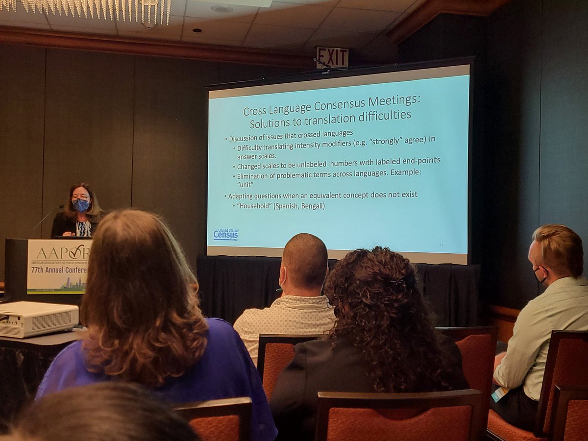FreeRangeRsrch's tweet photo. Sample adjustments made after pre translation review #aapor https://t.co/5wEy5OqfvC