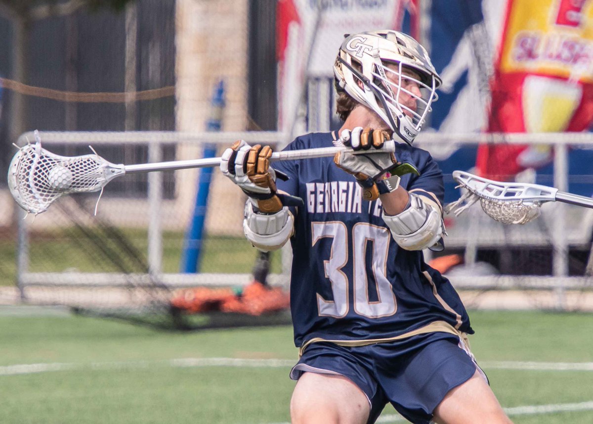 SWARM ON! After beating #1 seed Virginia Tech and avenging an early-season loss to beat Clemson in the semifinals yesterday, Georgia Tech Men's Lacrosse will play for a national championship tomorrow against South Carolina. #WeCanDoThat 🐝🥍 -- c.gatech.edu/3wpSgMTd