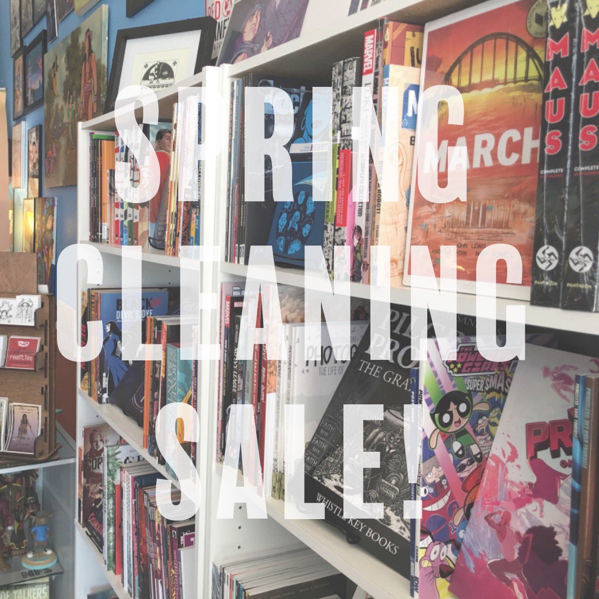 ATCGBooksComics's tweet photo. Our SPRING CLEANING SALE coontinues this weekend! Everything from comic books to cookbooks! New books 50% OFF, used books 25% OFF! (Some exclusions apply.)
Come see us at 1002 Park Ave. SW in ABQ this weekend!
#SpringCleaningSale #DontFearARedPlanet #NativeOwned
#ShopSmall https://t.co/Oc3zFJ7iX4
