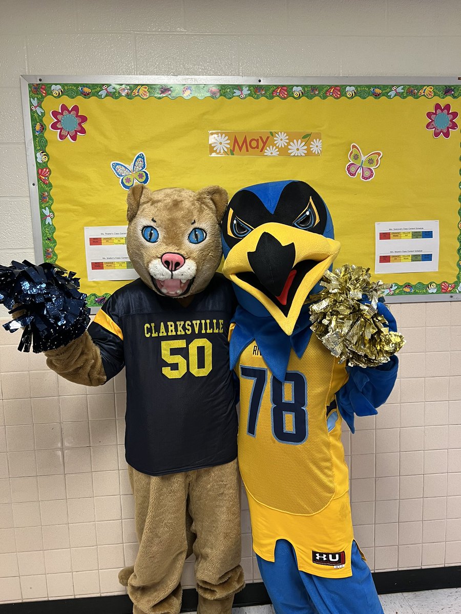 RhhsTam's tweet photo. @hcpss_rhhs @hcpss_ces Cougar Day! Our kids did a great job today!! #communitycampus https://t.co/rHThoPuR7x