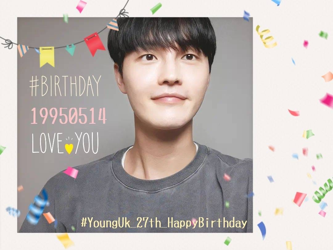 jjxmxmx's tweet photo. HBD!🎉🎉
I wish you a year of happiness and good health💖.
Good luck in this new stage in your life✨.
#YoungUk_27th_HappyBirthday
#ヨンウク #UK #YoungUk #영욱 #욱 #정영욱 #ヨンウォン #Apeace #에이피스 https://t.co/Hfw8lVEcO9