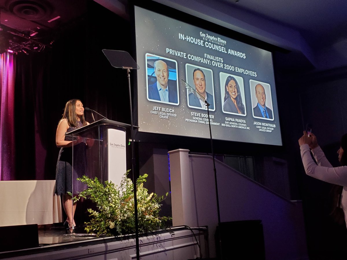 Miller_Kaplan's tweet photo. We had a great time at this year’s In-house Counsel Leadership Awards! Special recognition goes to our in-house taxation attorneys, Nicholas Sanchez &amp; Qiva Dinuri, who were the moderator &amp; a panelist for the night. Thanks to the @latimes B2B Publishing Team for hosting the event! https://t.co/vrDInclCdn