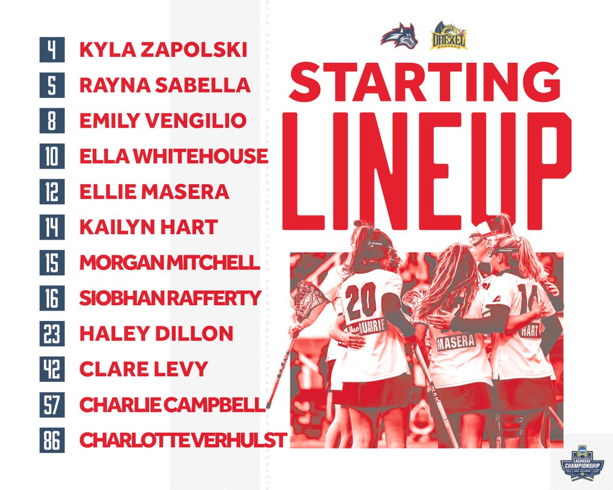 StonyBrookWLAX's tweet photo. Anthem: ✅
Lineups: ✅

IT'S GO TIME.

💻 https://t.co/q81ECuC02s
📊 https://t.co/UuQfBHut4E
📖 https://t.co/hxfjChEEvr

🌊🐺 x #NCAALAX x #WinOneEarnOne https://t.co/mZ5R9T66z2