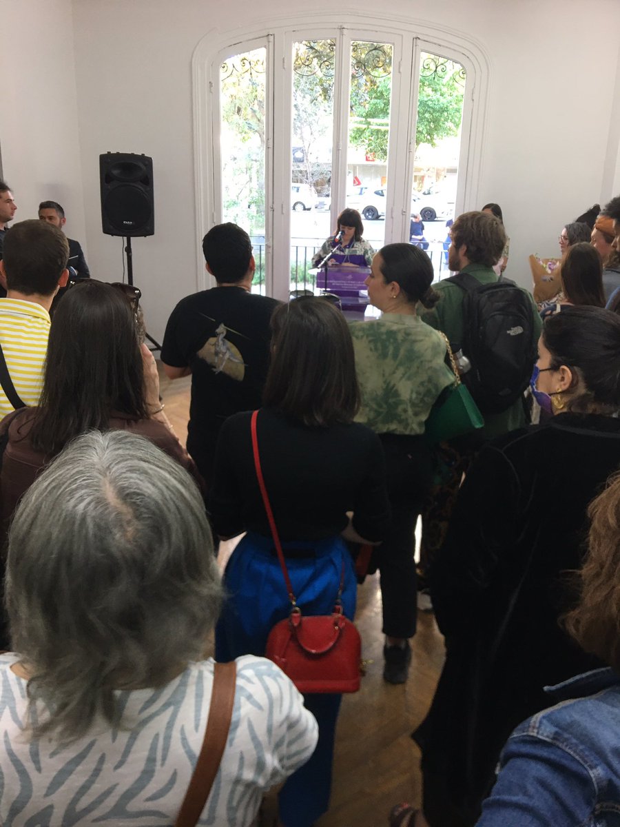 gd_darot's tweet photo. 🤩 en direct vernissage à @LaGalerie_CAC 
Textes préformés de #CarlaAdra 
« Paroles Chaudes »
Résidence de création #SeineSaintDenis https://t.co/E6DqopibHa